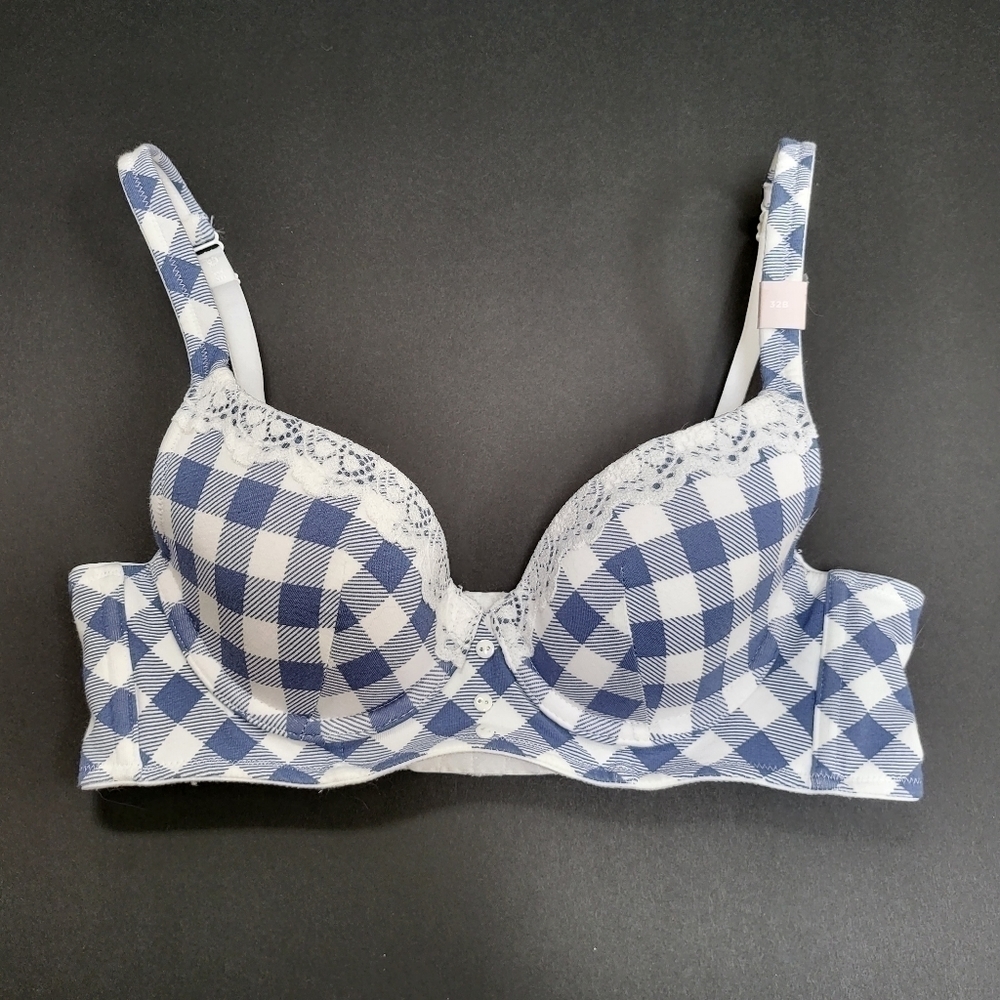 Cacique 32B Cotton Lightly Lined Longline T-Shirt Bra - NWOT